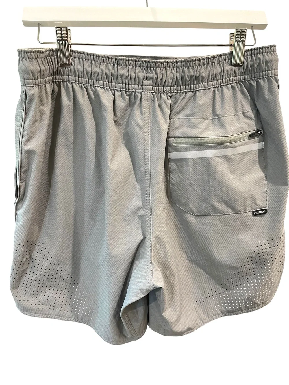 Legends Luka Athletic Short With Liner SZ L Medium Grey 7” Inseam